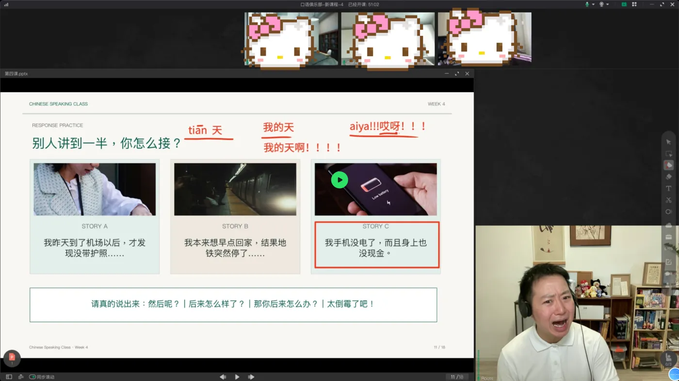 A privacy-protected real Speaking Lab interaction